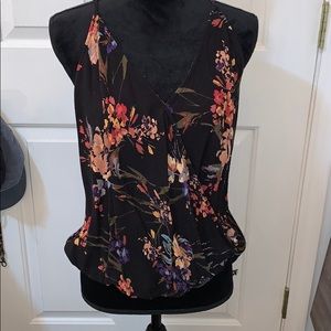 Criss-Cross Floral Tank